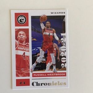 Russell Westbrook  2020 2021 Washington wizards Chronicles Panini.
